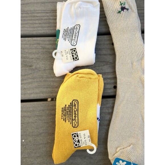 Vintage Gap Spalding Cuff ‘N Crew Argyle Women’s Socks Sizes 9-11 - READ - Picture 2 of 16